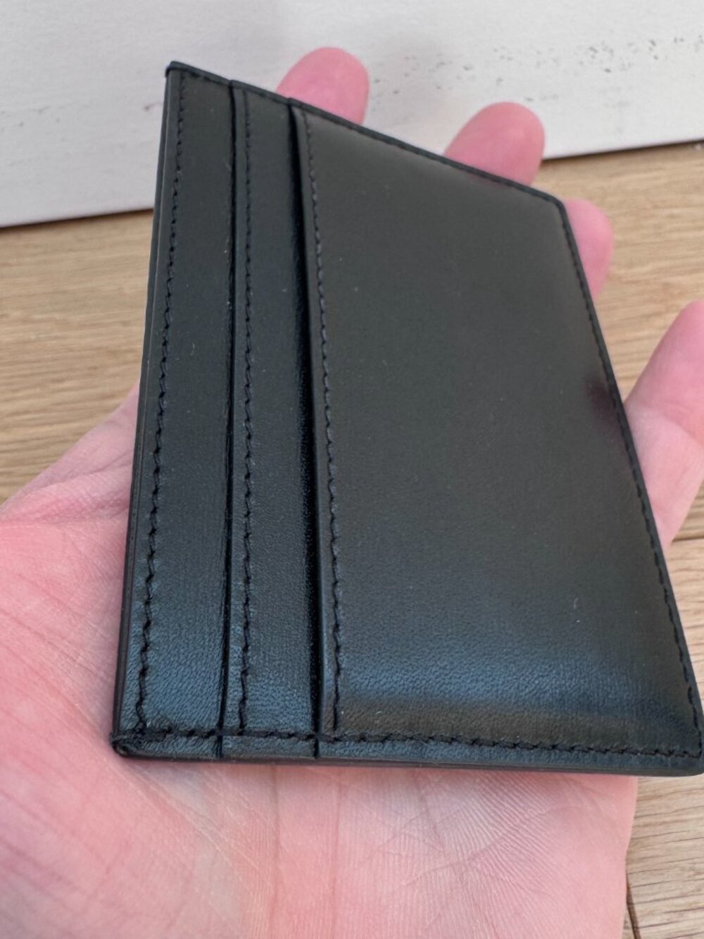 Saint Laurent Paris 6 Card Slot Pocket Organizer | Black & Gold | Made in Paris - Picture 4 of 7